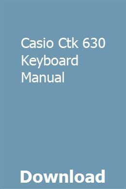 casio owners manuals online